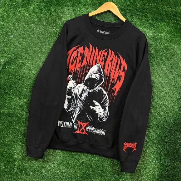 Ice Nine Kills Welcome to Horrorwood Heavy Metal Band Crewneck Sweater XL - Picture 3 of 4